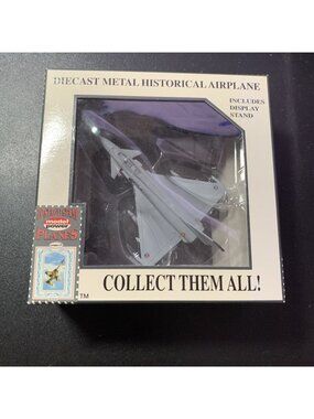 Model Power 5371 EFA 2000 Fighter 1:100 Diecast Postage Stamp Plane NIB Vtg